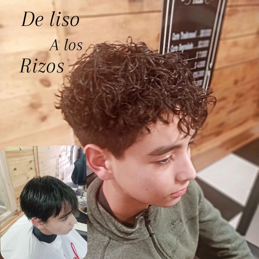 Del liso a los rizos: antes y después